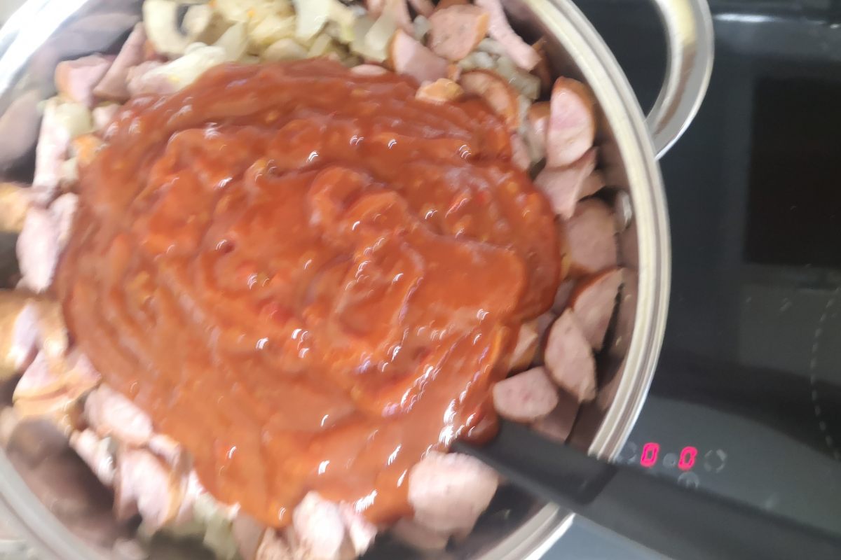 капуста с цыганским соусом