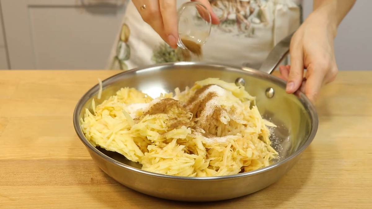 тертые яблоки