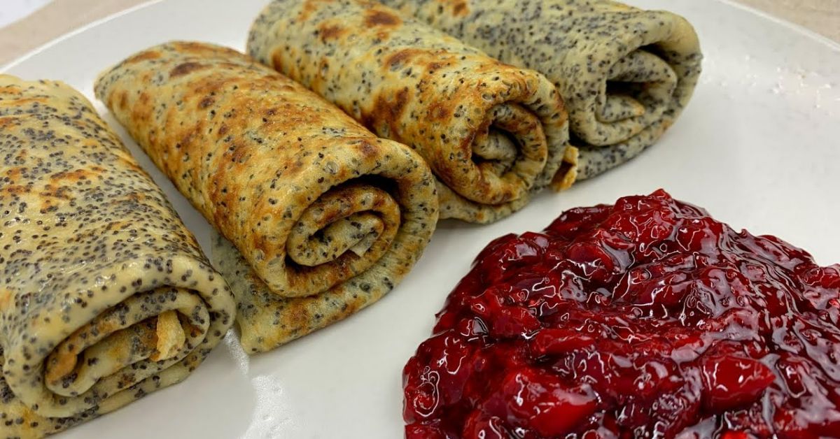 блинчики с маком