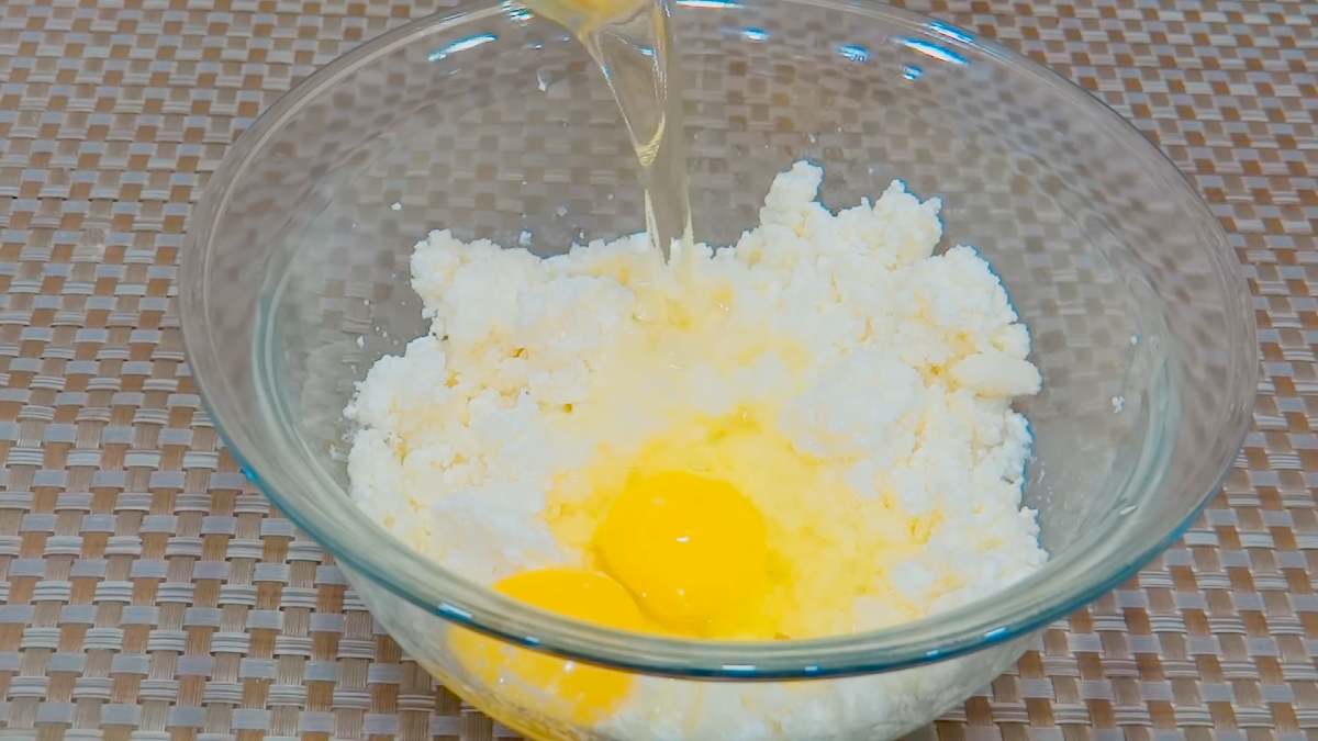 творог с яйцами