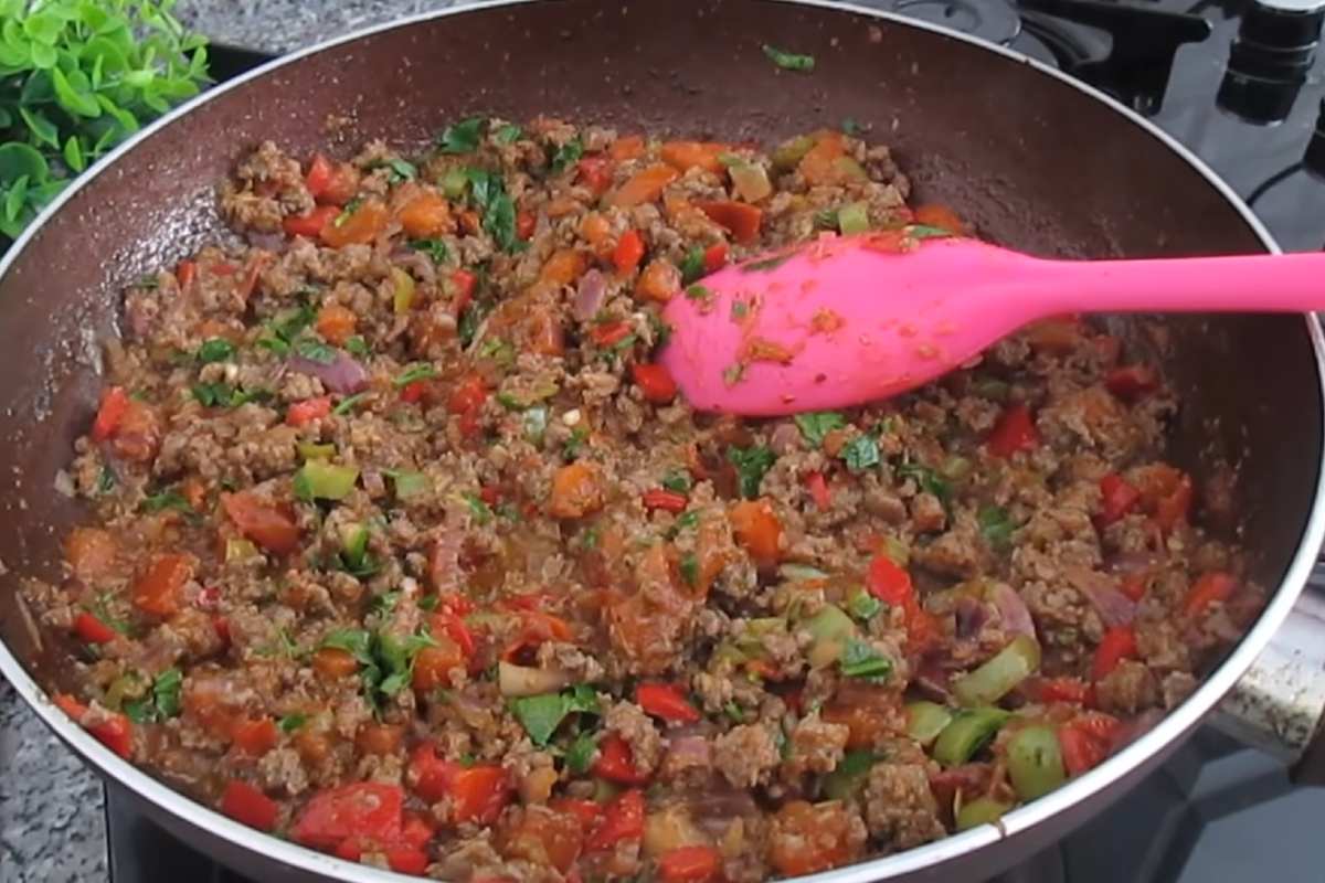 фарш с овощами