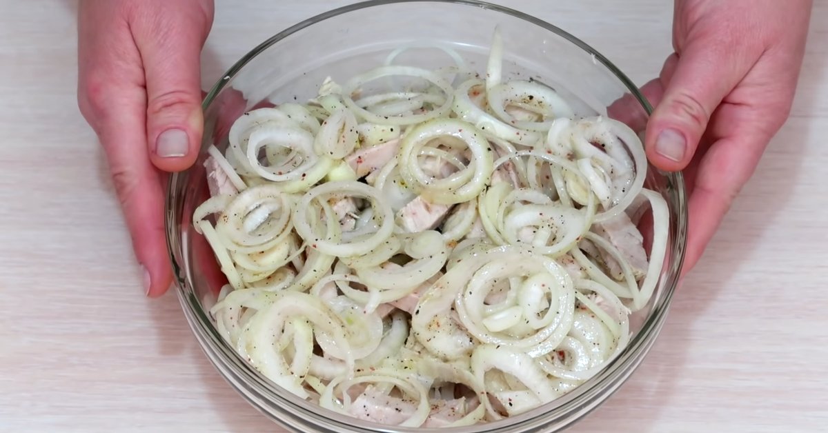 салат со свининой