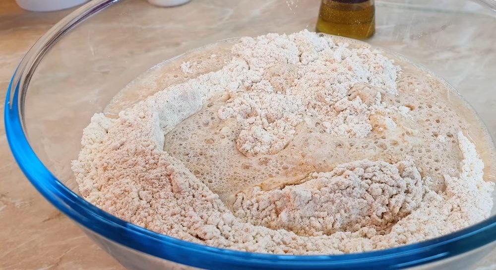 домашний хлеб в рукаве