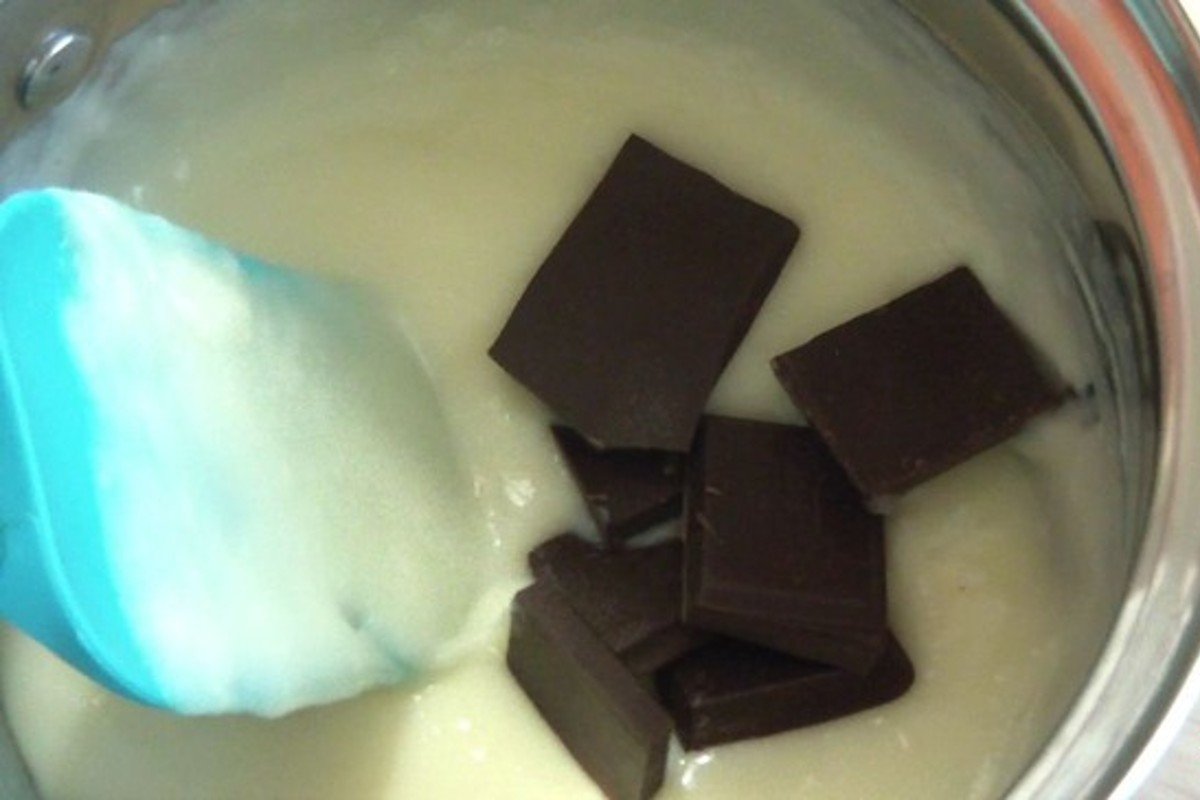 заварной крем с шоколадом