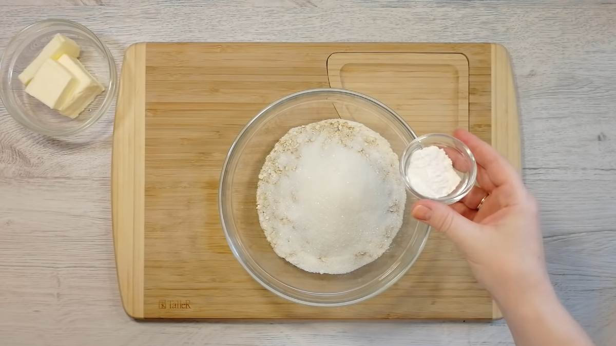 тесто с овсяными хлопьями