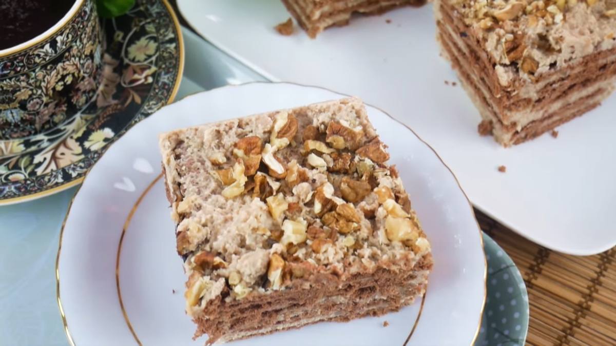торт с орехами