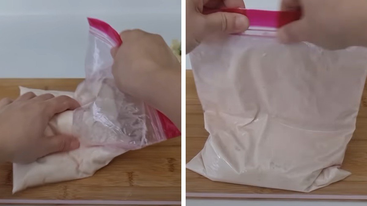 тесто в пакете