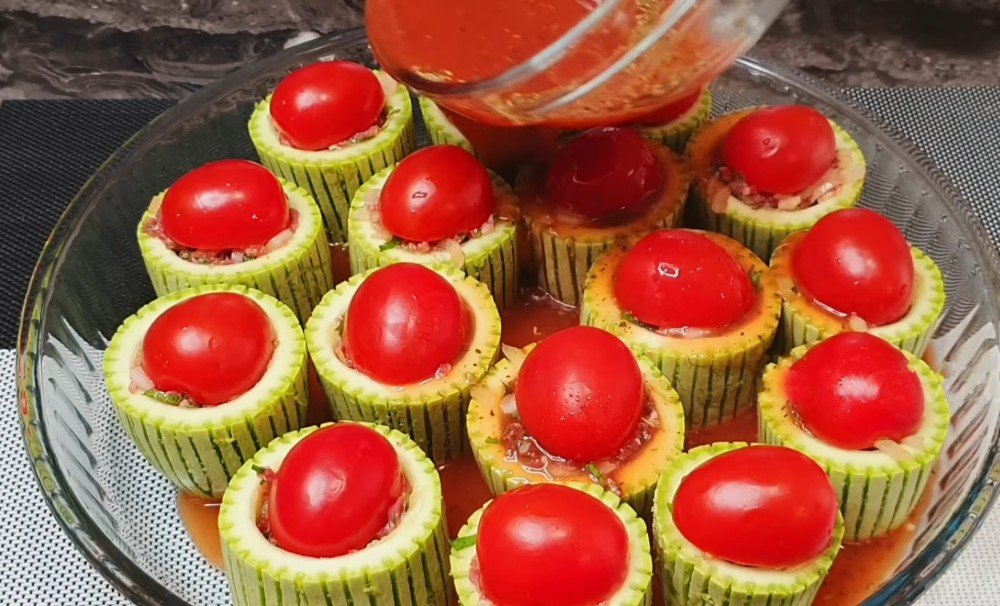 фаршированные кабачки в духовке