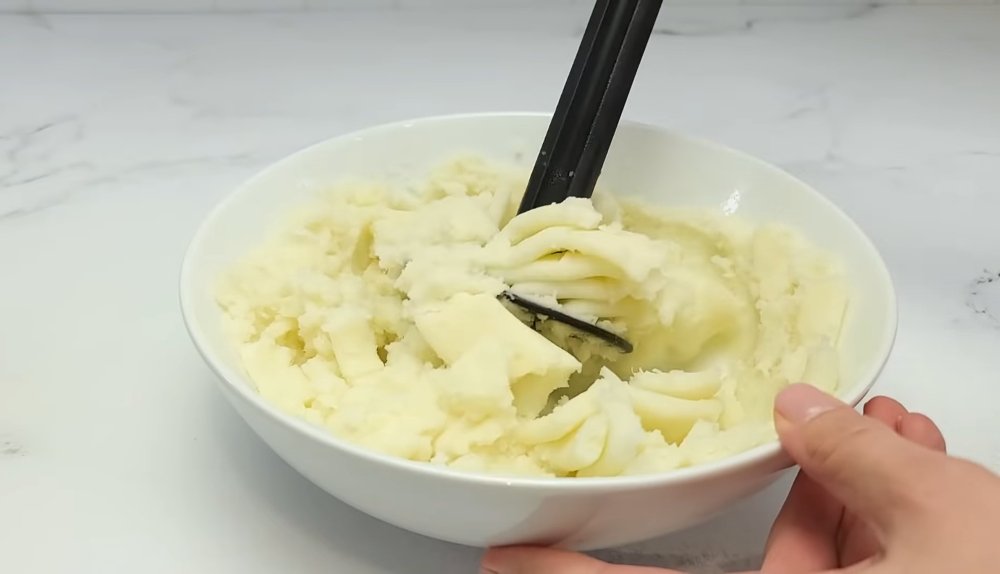 картофельные клецки с жареным беконом
