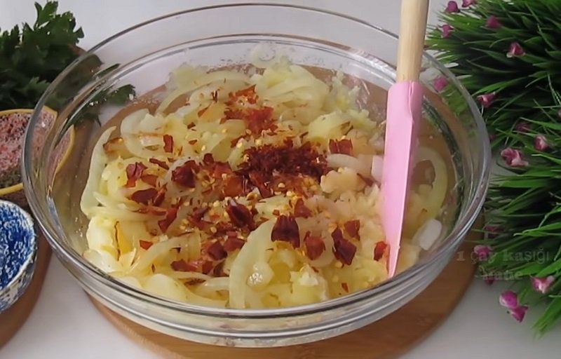 размешивание начинки