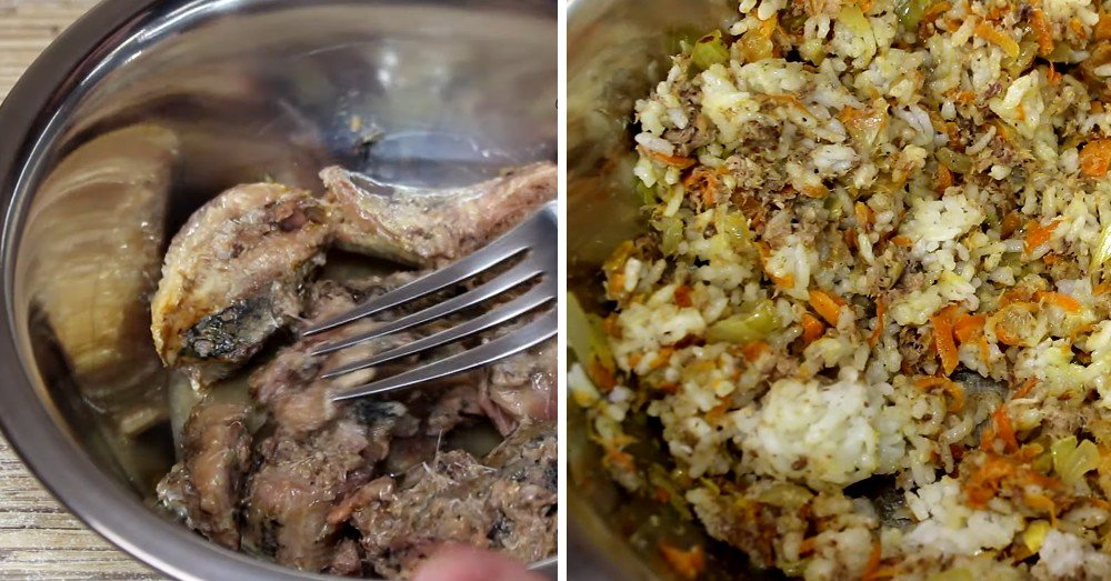 котлеты из рыбных консервов с рисом