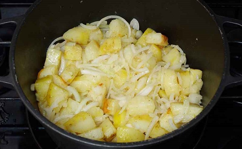 жарка картофеля