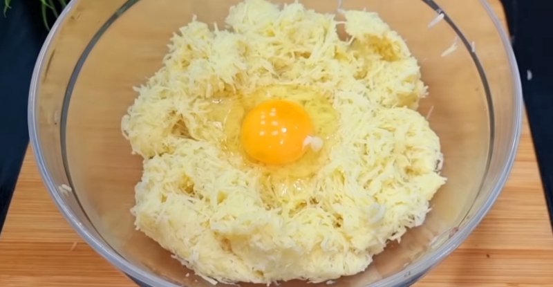 картофель с яйцом