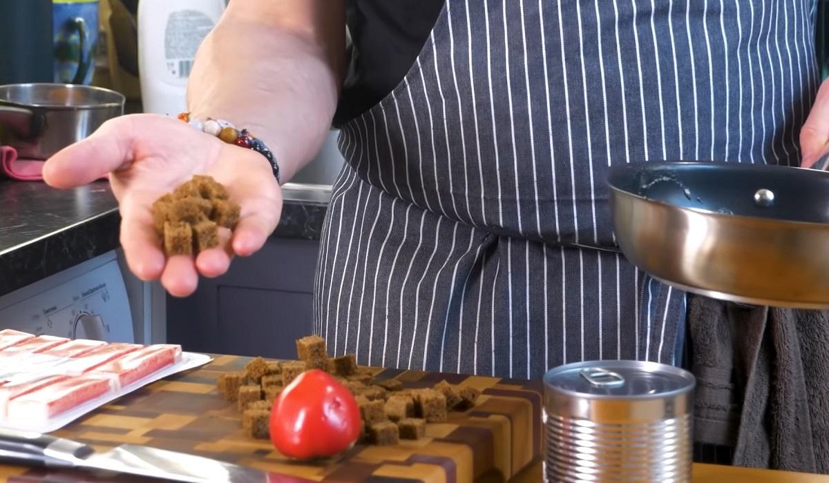 приготовление гренок