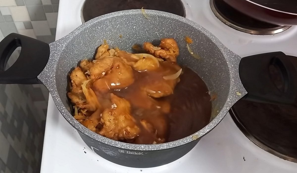 Курица по-китайски с овощами в кисло-сладком соусе блюда из курицы,кухни мира