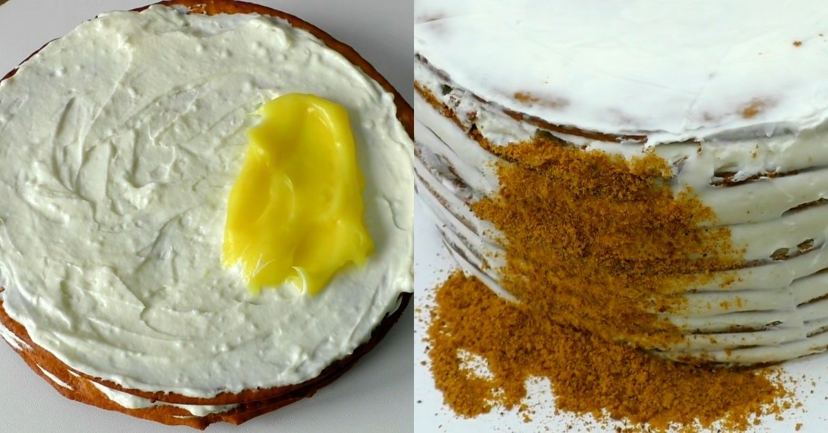 домашний торт с мёдом