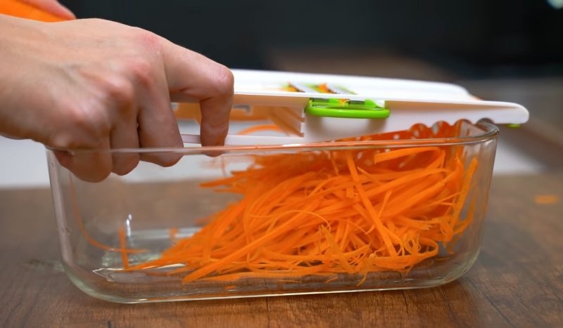 тёртая морковь