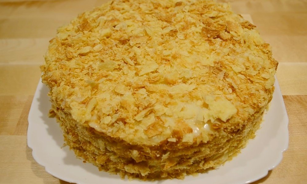 Торт «Наполеон» с яблоками сладкая выпечка,торты