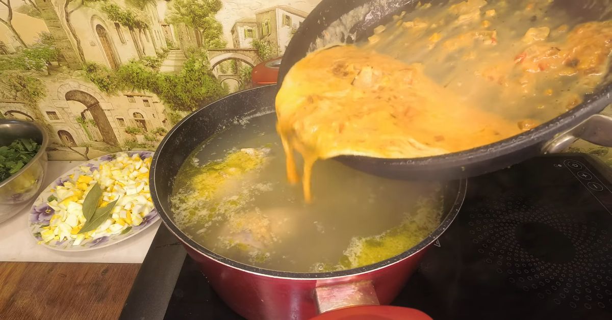 зеленый борщ