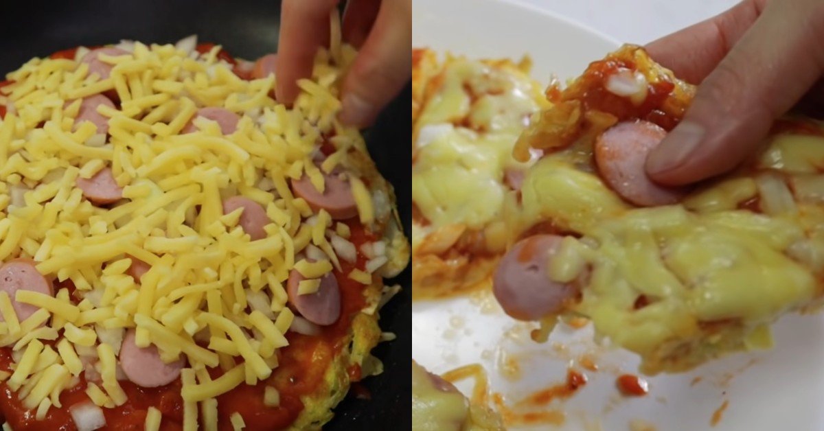 пицца на сковороде