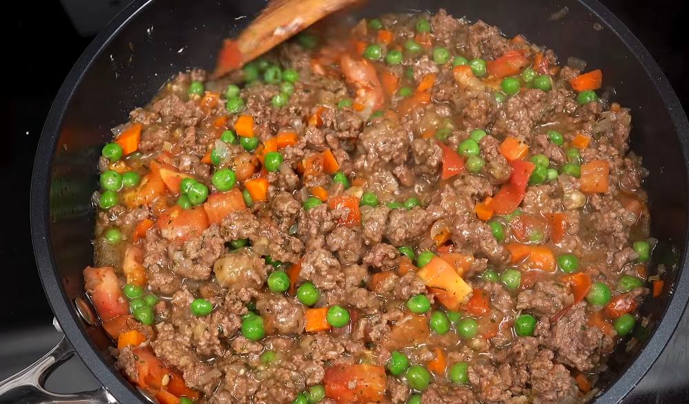 пирог «Цветок» с фаршем рецепт