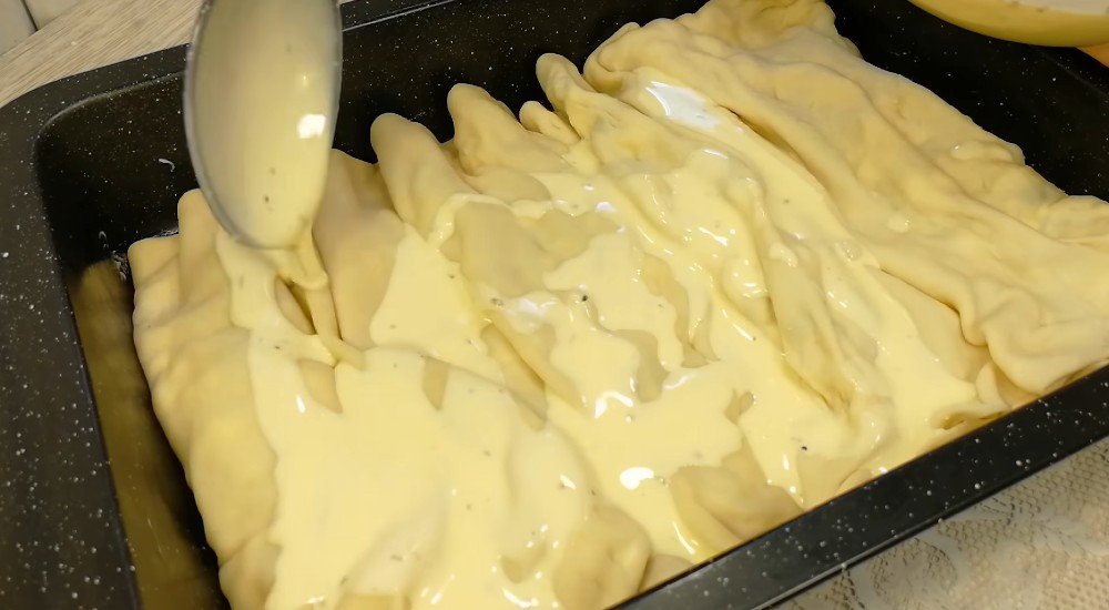 сметанная заливка для пирога