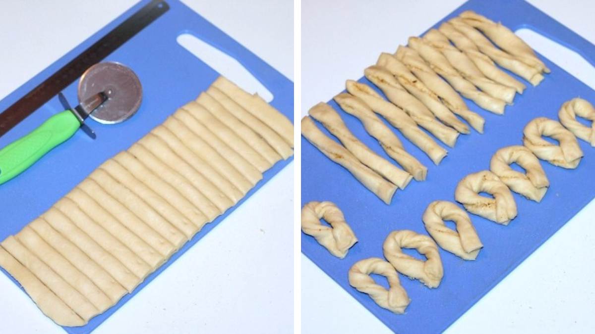 лепестки из теста