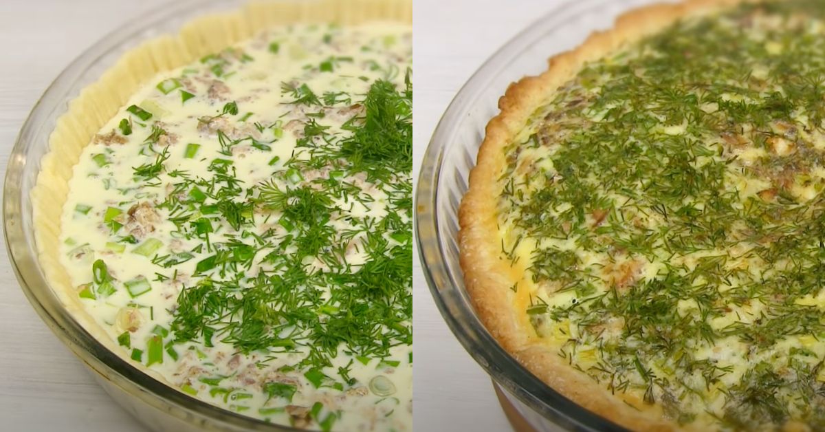 пирог с консервой