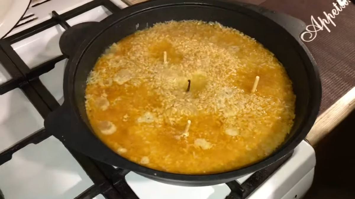 Узбекский плов с говядиной в казане: рецепт для плиты - Со Вкусом