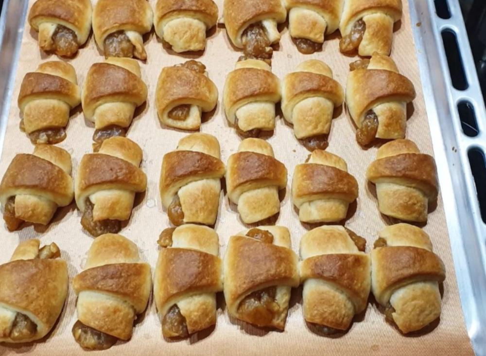 рогалики с яблоками