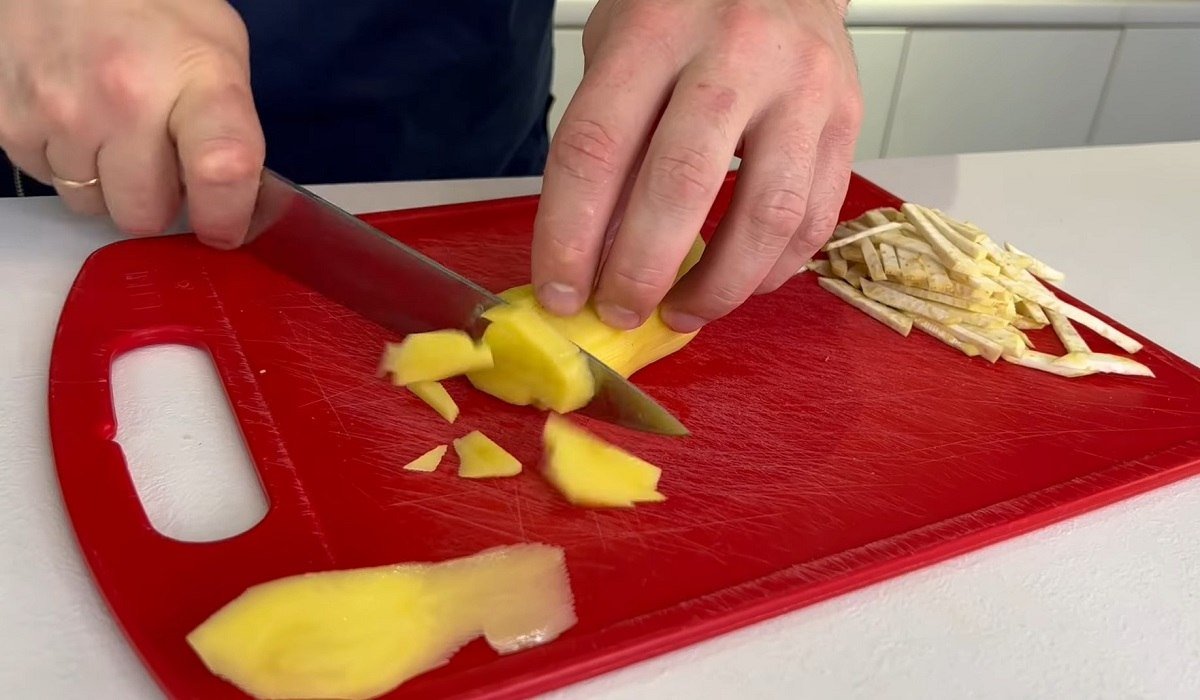 нарезание овощей