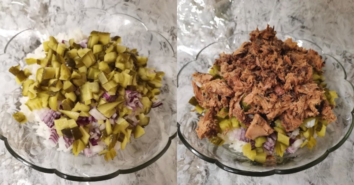 салат с тунцом