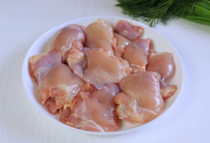 кусочки курицы