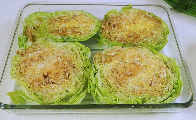 капуста со специями в форме