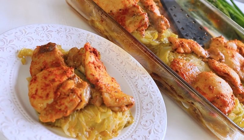 шайбы из капусты с курочкой