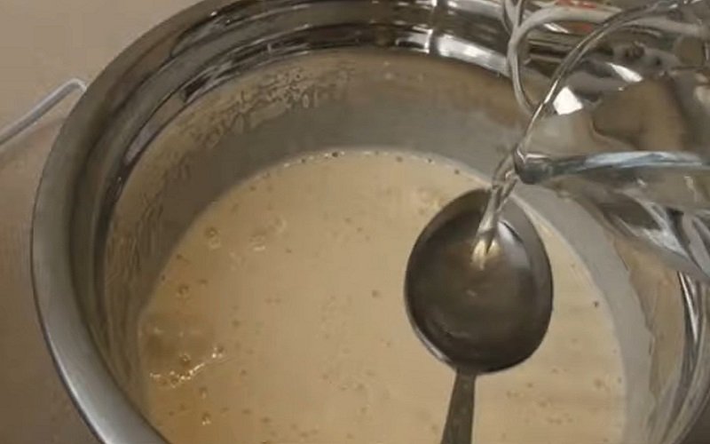 добавление воды