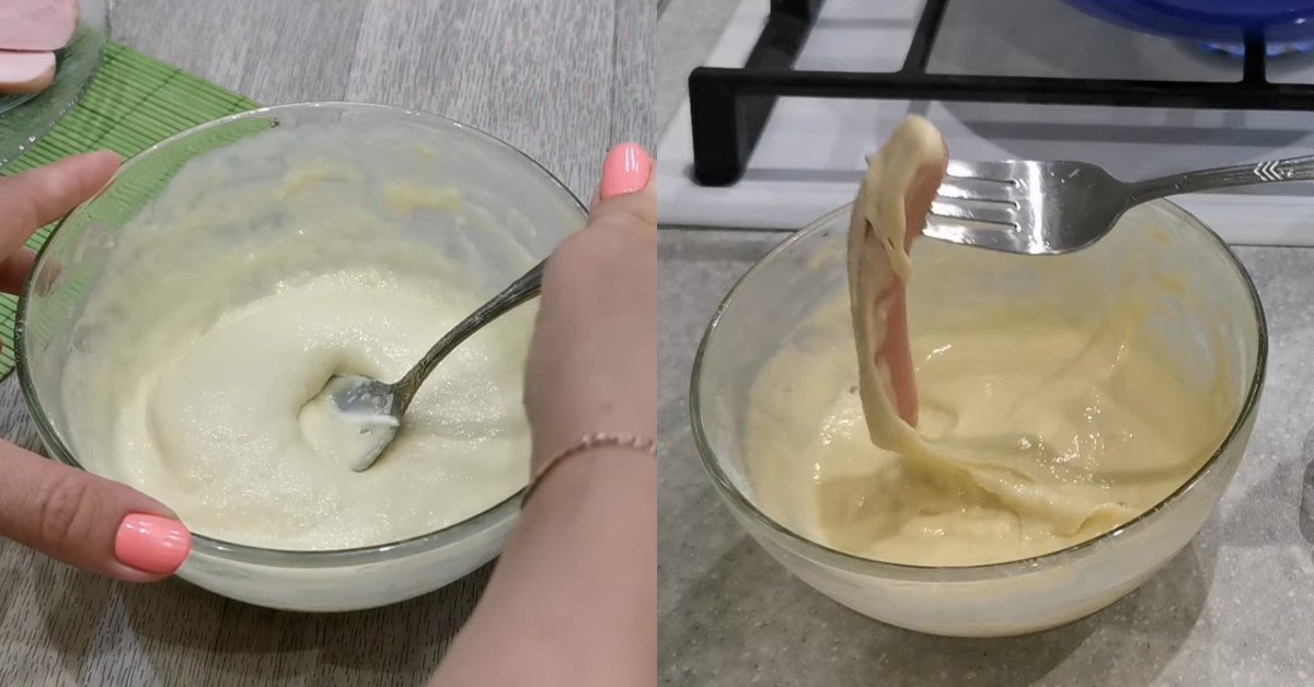 ленивая сосиска в тесте