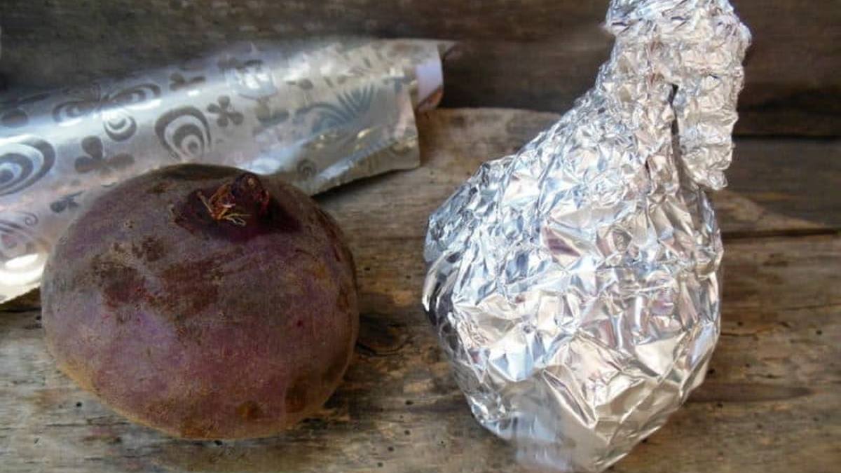 свекла в фольге