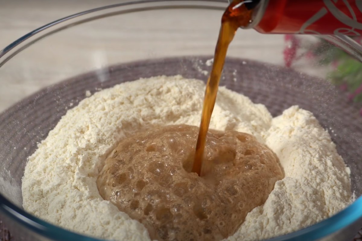 тесто для хлеба на кока-коле