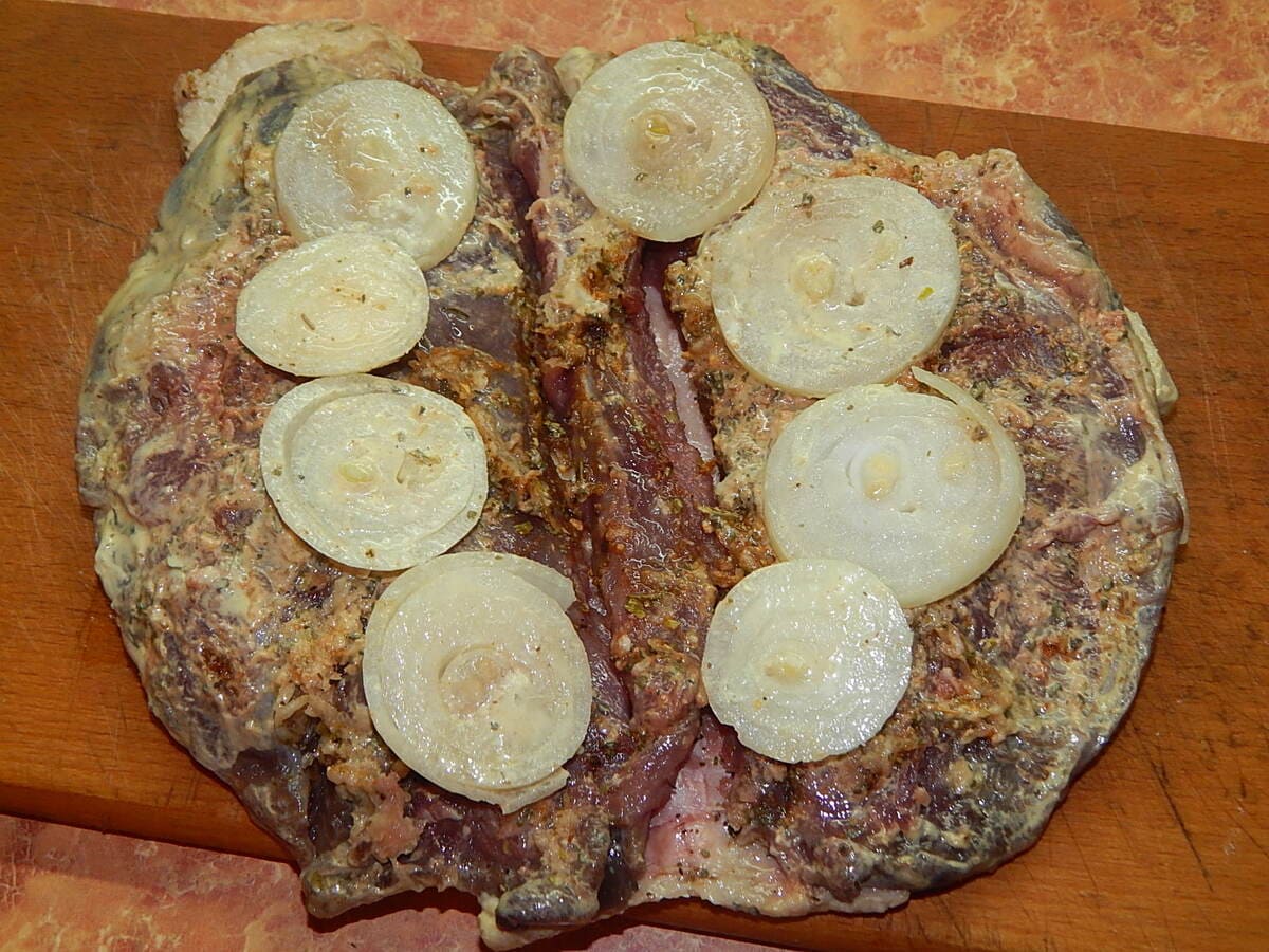 утиная грудка в луке