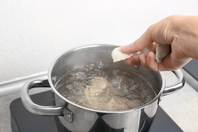 вареники с бананом и шоколадом