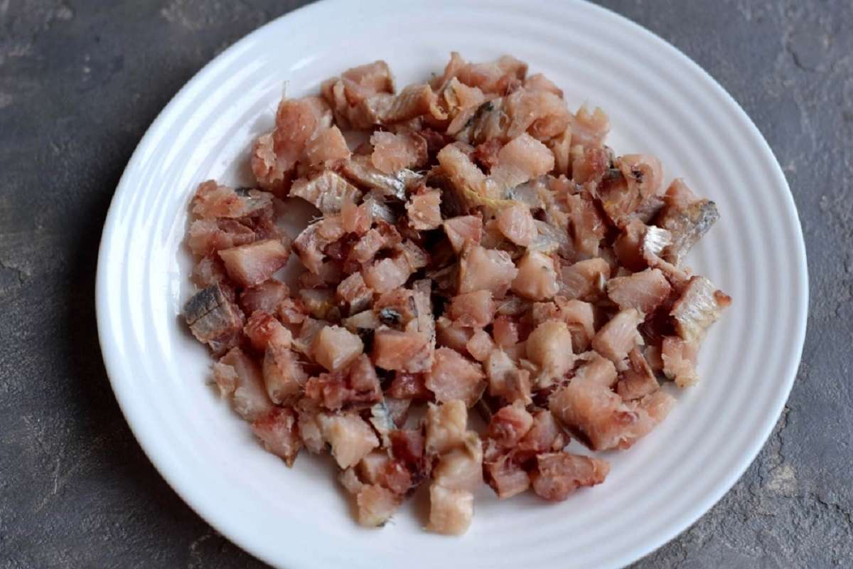 нарезанная сельдь