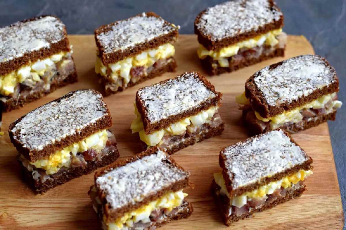 разрезанная закуска