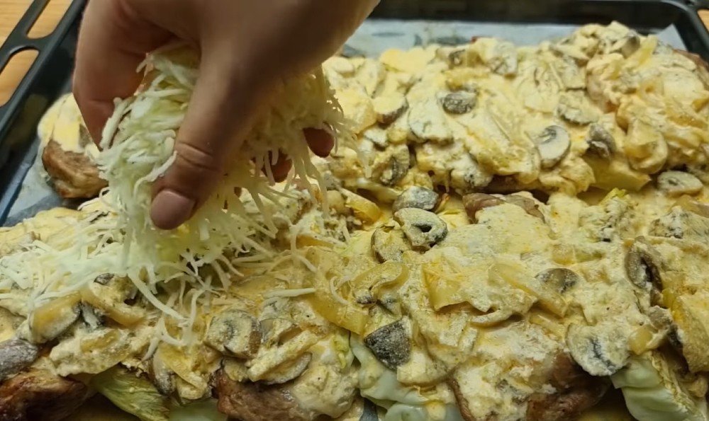 запеченная свинина с капустой