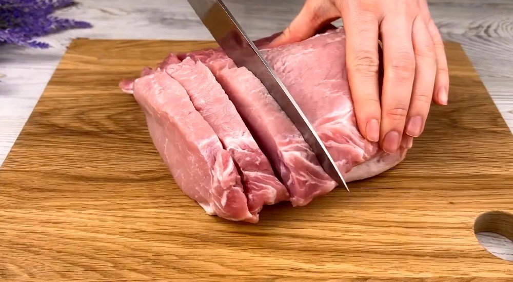 запеченное мясо «Гармошка»