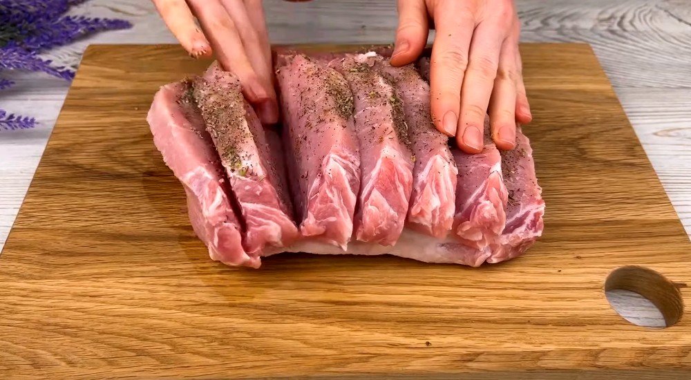 запеченное мясо «Гармошка»