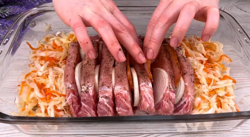 запеченное мясо «Гармошка»