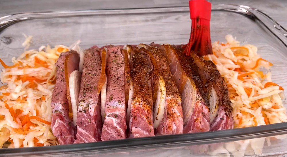 запеченное мясо «Гармошка»