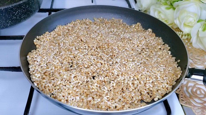 обжаривание перловой крупы