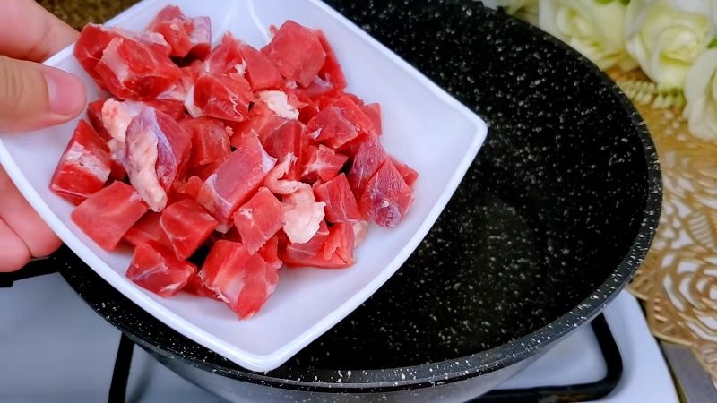 добавление мяса